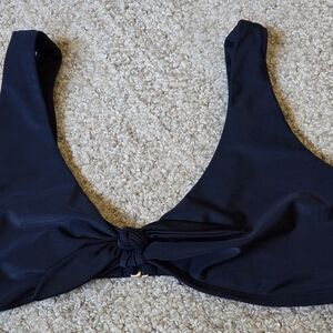 Hollister Black Bikini Top with Knot Detail Size XL